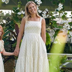 NWT Pink Chicken Wonens Sierra Dress, Ditsy Oranges Size Large